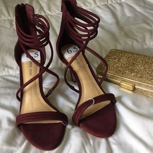 ❄️Gianni Bini velvet sandal heels